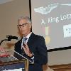 A. King Lotz III discusses his father's Life and accomplishments with the audience