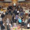 Reception area in UD's Clayton Hall with guests enjoying "hangar flying" prior to dinner.