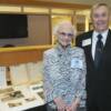 DAHF trustee and"wingman" Dan Coons for selectee Doug Harris, with Mrs. Ruth Harris.