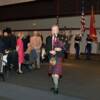 A Piper and Color Guard procession opens the Honors Ceremony.