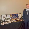 2022 DAHF Inductee Hugh Broomall with his display.